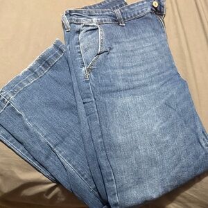 Kan Can Wide Leg Denim Jeans